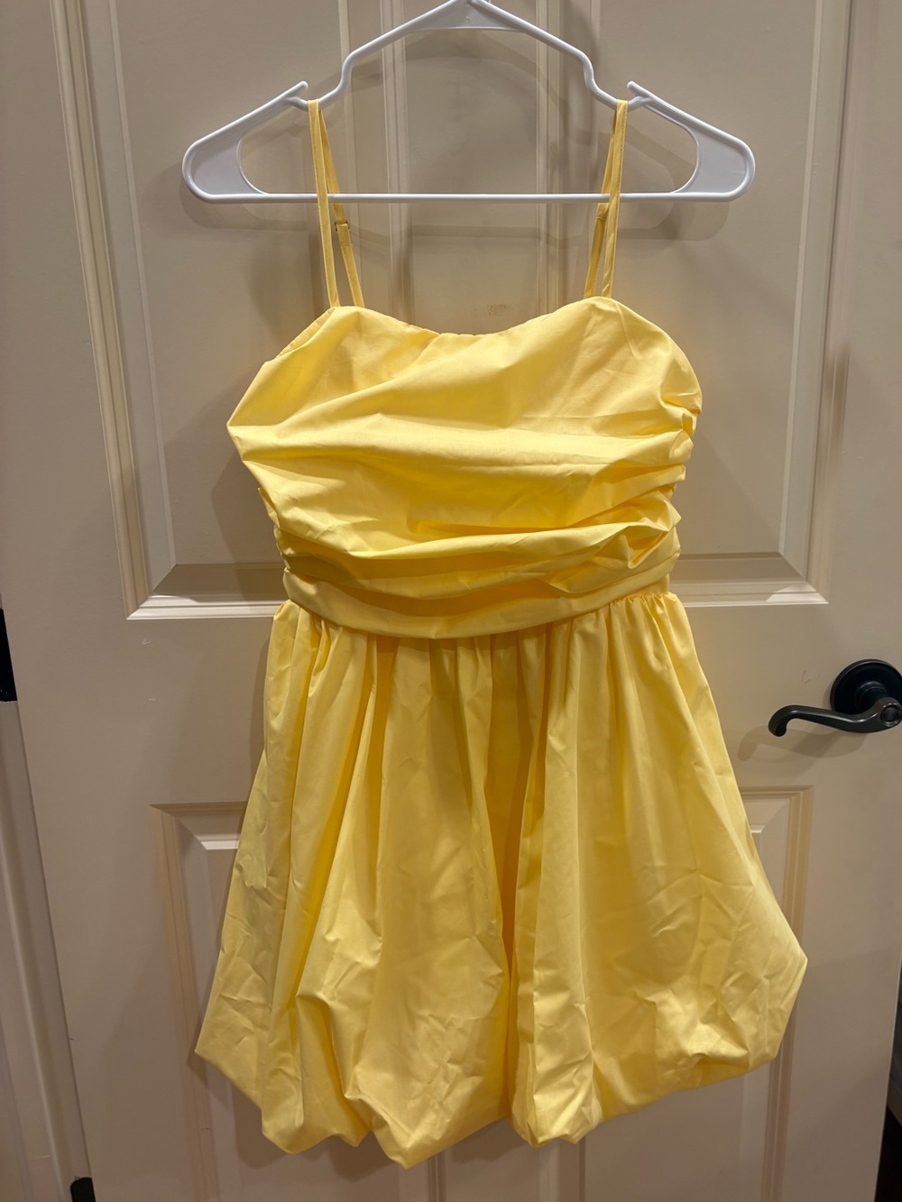 Yellow bubble dress